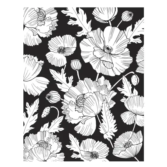 Spellbinders BetterPress Press Plate By Yana Smakula-Poppy Background {3}