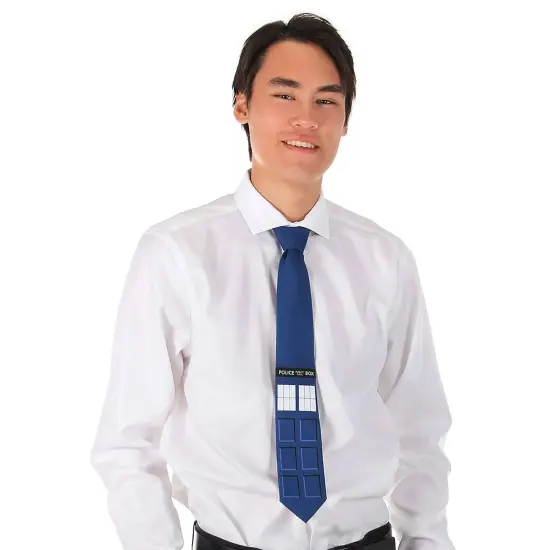 Doctor Who TARDIS Police Box Neck Tie Costume Accessory {5}