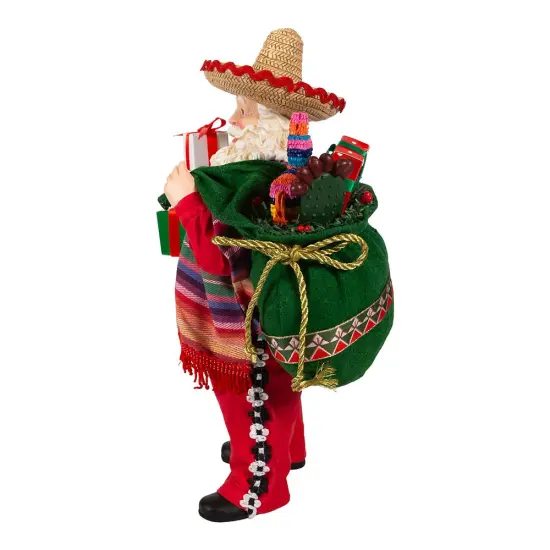 Kurt Adler 11-Inch Fabrich&eacute; Musical Mexican Santa {4}