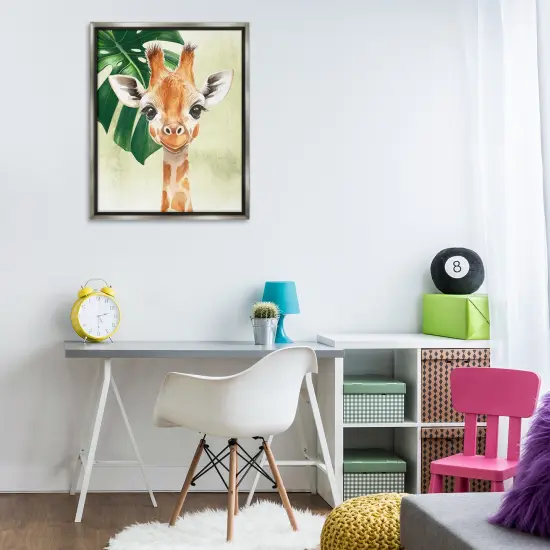 Stupell Industries Jungle Friends Baby Giraffe Floating Frame By Christine Simpson Art {2}