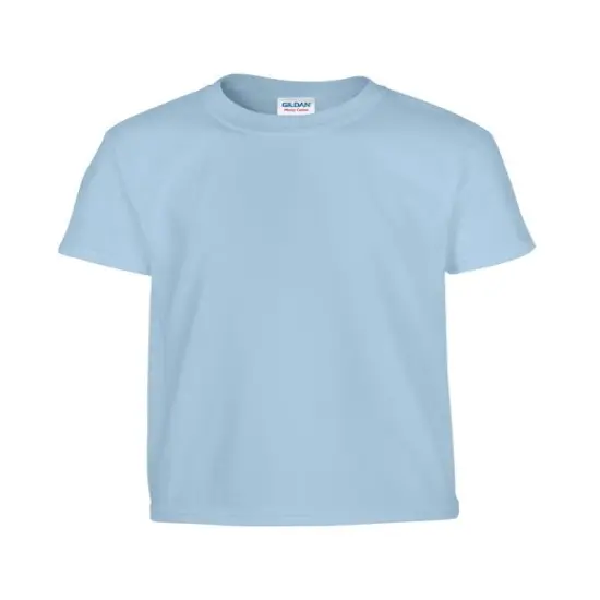 Gildan® Youth Heavy Cotton Crew Neck Short Sleeve T-Shirt LIGHT BLUE {1}