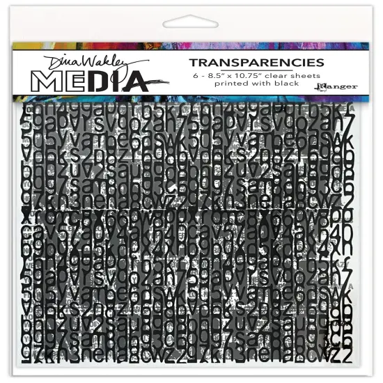 Dina Wakley MEdia Transparencies-Typography Set 2 {1}
