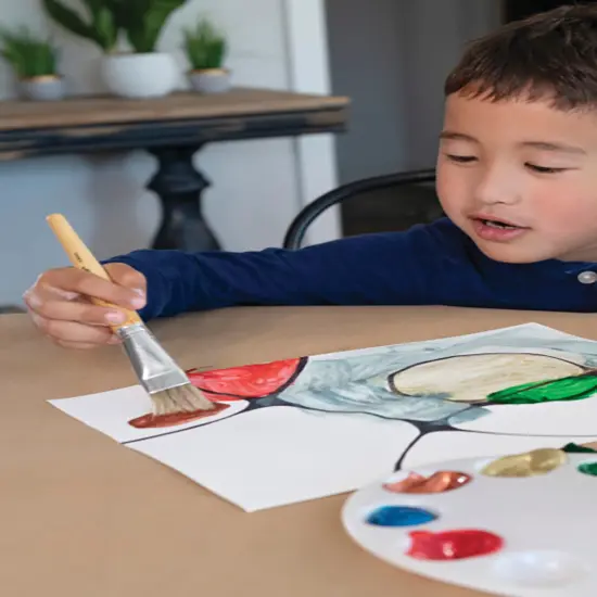 Prang Ready-to-Use Washable Tempera Paint Set, Assorted Metallic Colors,Pint Set of 6 {3}