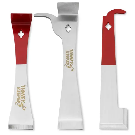 Honey Keeper 12-Piece Beekeeping Tool Kit - Essential Starter Supplies for Beginner Beekeepers Silver {3}