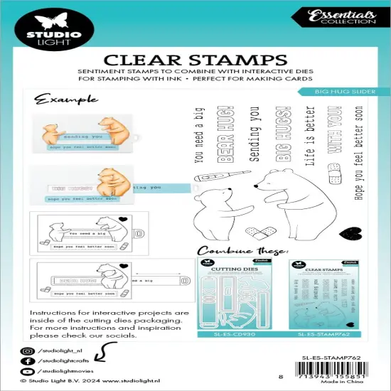 Studio Light Essentials Stamp-Nr. 762, Hug Slider {3}