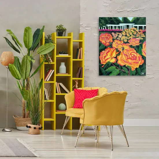 Stupell Industries Rose Garden In Bloom Canvas By Sarah Waldron Kimball {2}