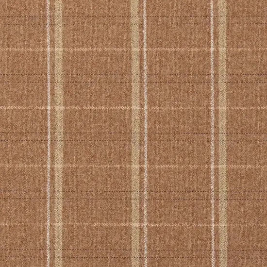 Upholstery Fabric - Coral & Peach Plaid Upholstery Fabric 54 Inches" {1}