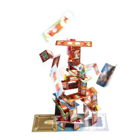 HABA Rhino Hero Super Battle - Exciting 3D Stacking Board Game for Kids & Adults, Fun Family Games, Stacking Card Games for Kids, Made in Germany Multicolor {5}