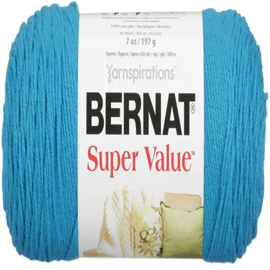 Bernat Super Value Solid Yarn -Peacock, Multipack Of 3 {2}