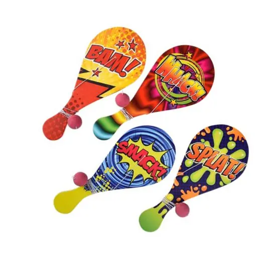 10 Inches Superhero Paddle Balls {4}
