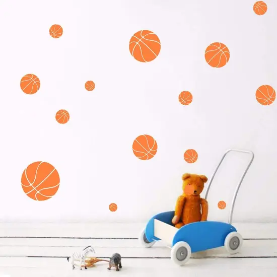 Basketball Decals Basketball Sports Wall Sticker Boys Room Wall Decor Boys Room Basketball Wall {4}