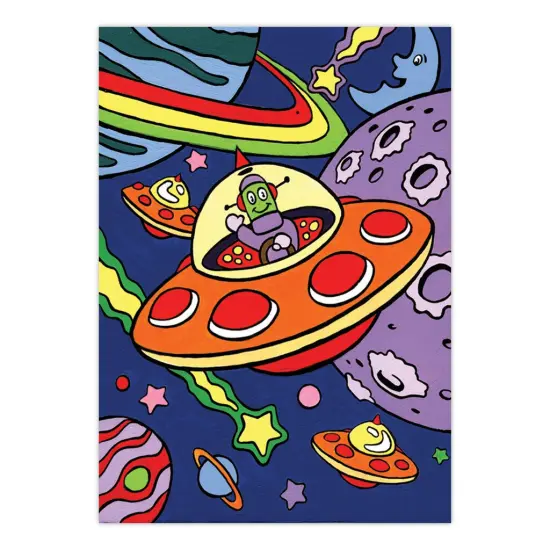 MFP10 | Painting by numbers&trade; Children's 10pc 8.75" x 11.75" Outerspace Painting Project {2}