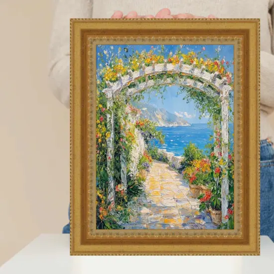 Wide Aged Gold Traditional Picture Frame 13x19 frame {7}