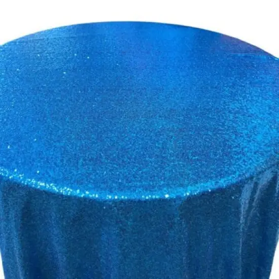 1 Yard Glitz Sequin Round Tablecloth 90 Inches Sparkle Polyester Cover for Party and Wedding Decor Purple {4}