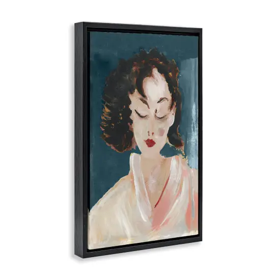 Stupell Industries Abstract Vintage Female Floating Frame, design by casa cartissi {3}