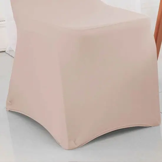 1 Piece Spandex Banquet Chair Cover Blush Pink Or Rose Gold Stretch Wrinkle Resistant Event Decoration {4}