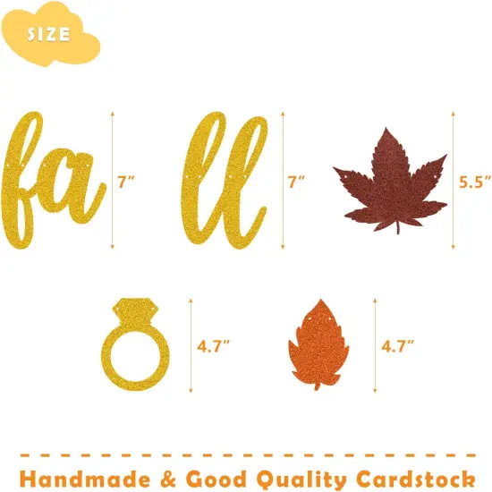 Fall in Love Banner Autumn Maple Leaves Garland for Fall Themed {4}