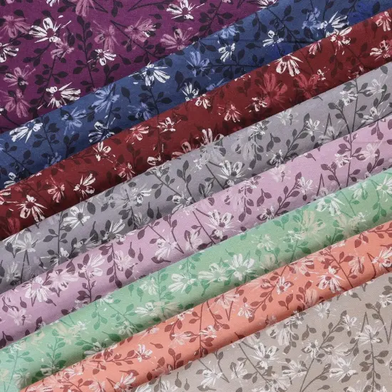 Mook Fabrics Aster Flannel Fabric [108 in. Wide] - By The Yard Pomegranate {4}