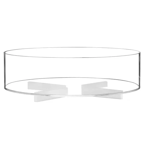 Lucite Round Matzah Plate {2}