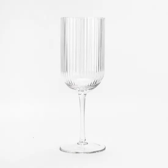 Elegant Wine Glass 6pk Gold {5}