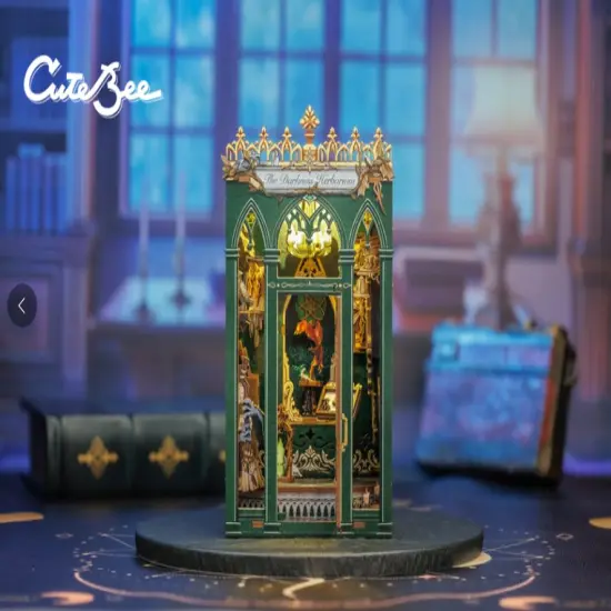 The Darkness Herbarium Dollhouse Kit - Miniature Wizardi Roombox Book Nook Kit Kit {1}