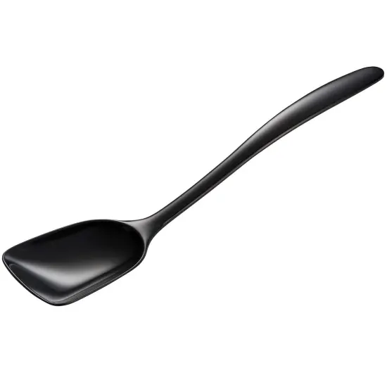 Hutzler 11-Inch Flat-Front Melamine Spoon, BPA-Free Heat Resistant Serving Spoon Violet {4}