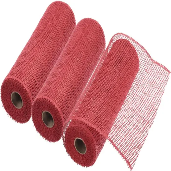 Poly Burlap Mesh for Wreath, Decorative Mesh Fabric Ribbon {1}