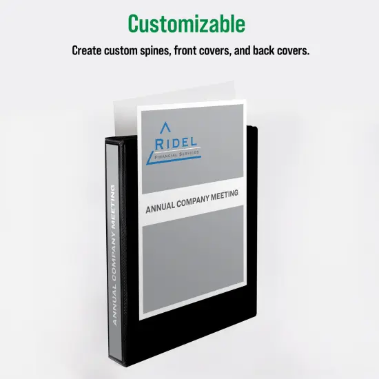 Office Essentials Economy View 3 Ring Binders, 1" Round Rings, 1.4" Spine, 175-Sheet Capacity, White Binders (4-Pack of 03126) {2}