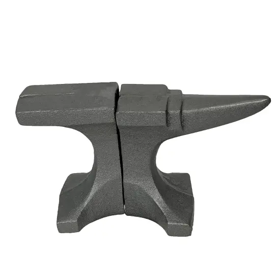 Cast Iron Anvil Bookends Set of 2 with Smooth Flat Top - 8" L Book Holders {1}