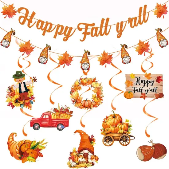 Happy Fall Y'all Decorations {1}