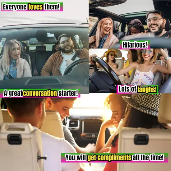 Skull Car Coasters for Cup Holders {3}