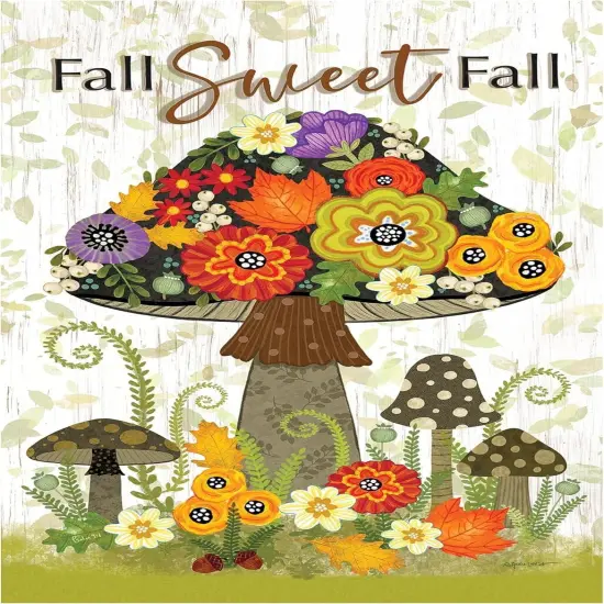 Fall Sweet Fall 2 Sided Garden Flag {1}