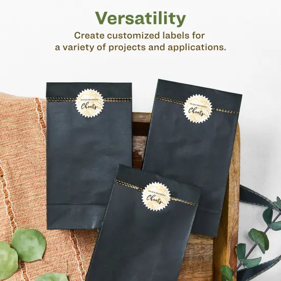 Avery Recycled Matte White Labels,1" Starburst {4}