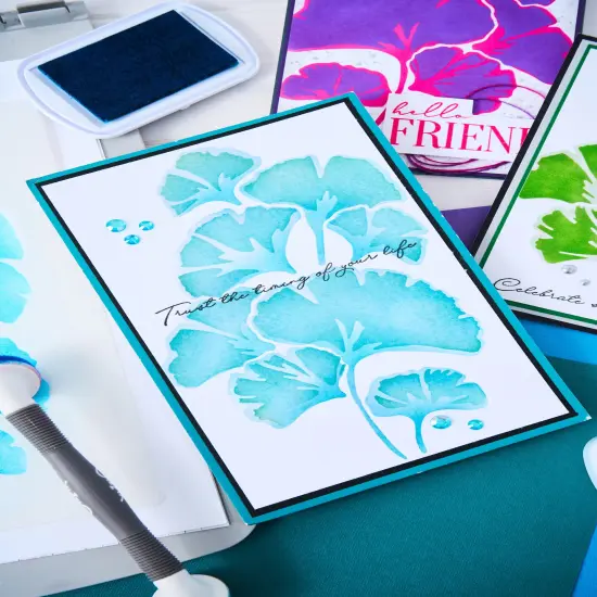 Sizzix A5 Cosmopolitan Stencil By Stacey Park 2/Pkg-Inspire Adornment {7}