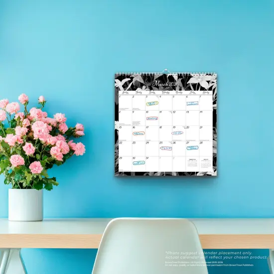 Pen & Ink | 2026 12 x 12 Inch (Hanging) Monthly Square Wire-O Calendar | Sticker Sheet {5}