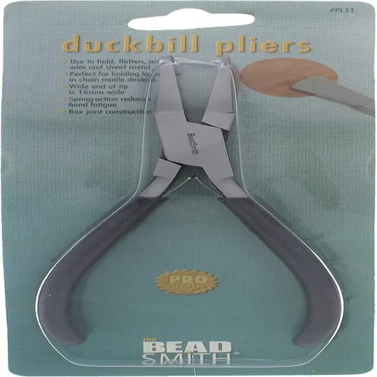 The Beadsmith Duck-Bill Pliers to Flatten or Loop Metal Wire and Sheets, Jewelry Making Supplies {5}