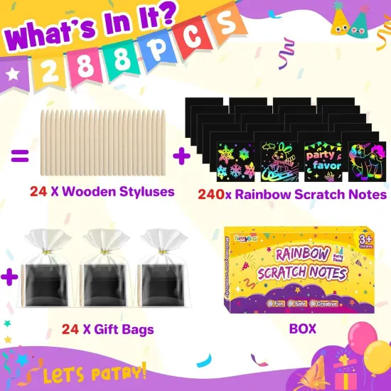 288 PCS Scratch Paper Art Craft {2}