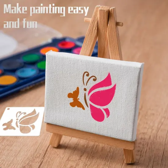 Stencils for Painting, 20PCS 3 Inch Plastic Butterfly & Bee Stencils {2}