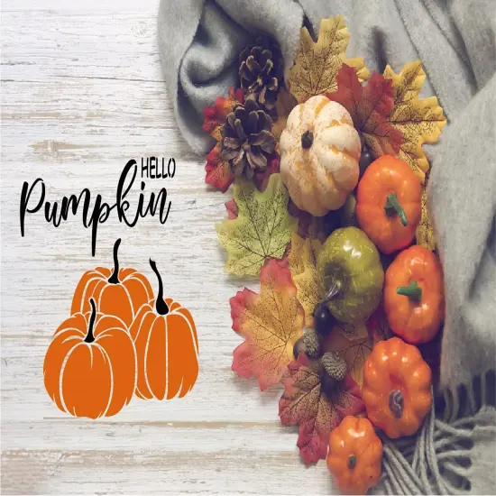 9 Pieces Reusable Thanksgiving Stencils for Painting on Wood {3}