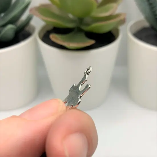 Silver Autism Awareness Puzzle Piece Charms, 22x14mm {4}