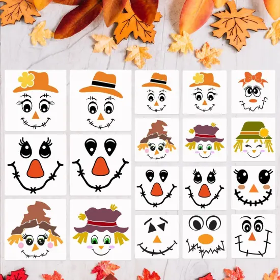 Fall Stencils Scarecrow Stencils Reusable Autumn Stencil {1}
