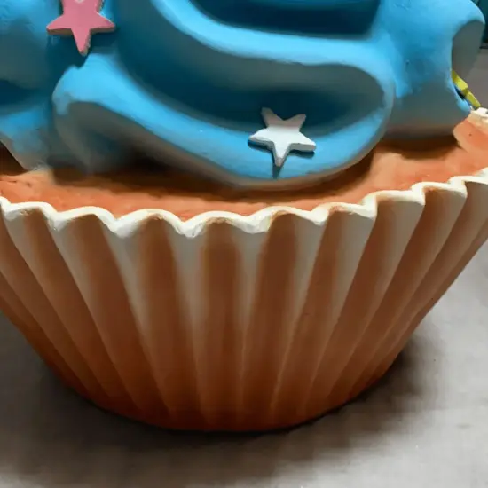 Blue Cupcake With Stars Over Sized Statue {5}
