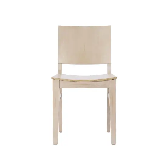 Emma and Oliver Spencer Dining Chair with Curved Backrest and Solid Wood Construction Antique White {6}