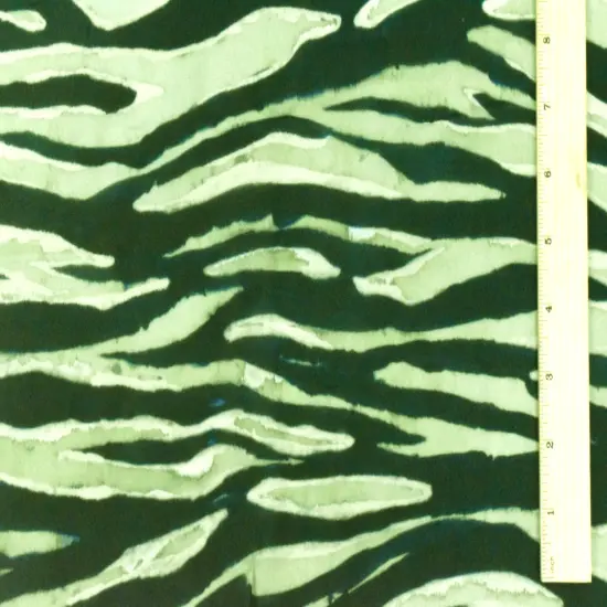 Ink Green-Multi Famous Designer Zebra Printed Viscose Chiffon Fabric By the Yard {4}