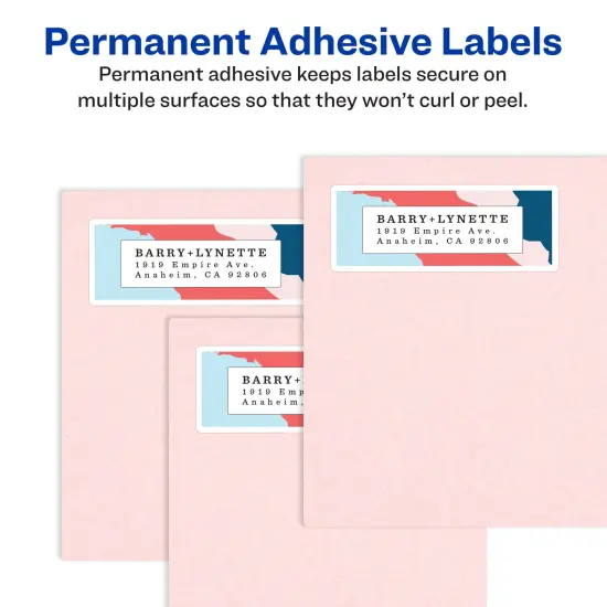Avery Easy Peel Address Labels, Sure Feed Technology, Permanent Adhesive, 1" x 4", 5,000 Labels (5961) {3}