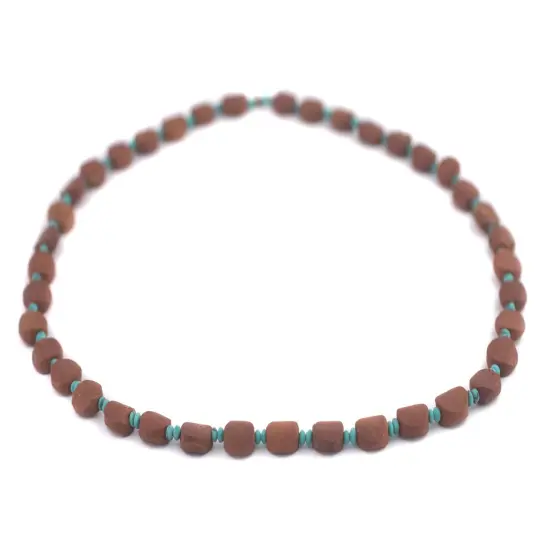 The Bead Chest Brown Flat Round Afghan Calcite Beads (8mm) {3}