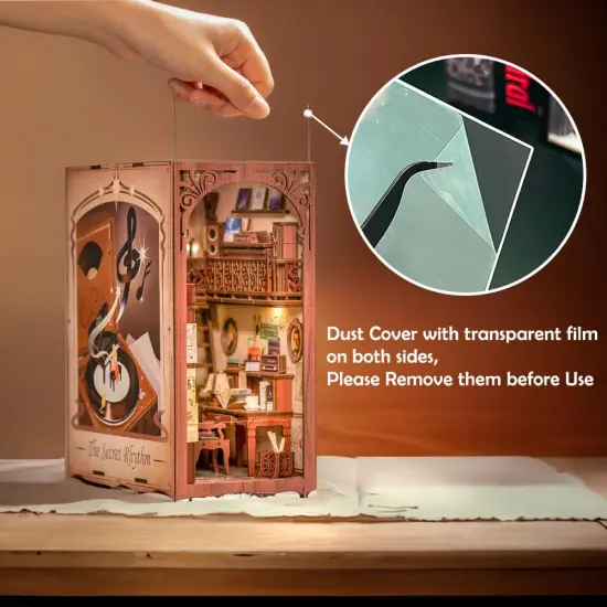 Book Nook Wizardi Miniature - The Secret Rhythm Roombox Kit {5}
