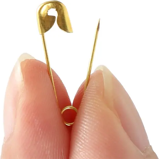 19mm Mini Safety Pins - Pack of 200pcs Small Gold Safety Pins {3}