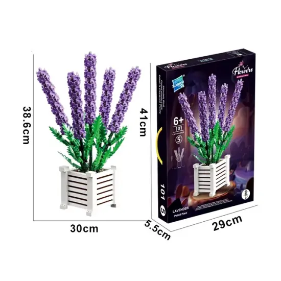 Lavender Potted Flower F07M9-5(101) {2}