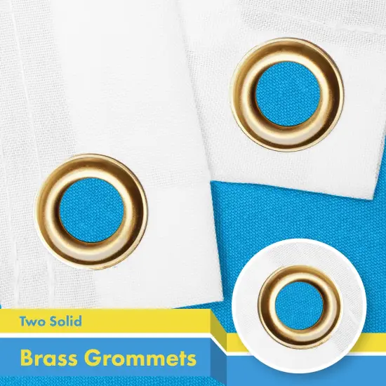 G128 Combo Pack: American USA Flag 3x5 Ft & Tuvalu Tuvaluan Flag 3x5 Ft | Both LiteWeave Pro Series Printed 150D Polyester, Brass Grommets {3}